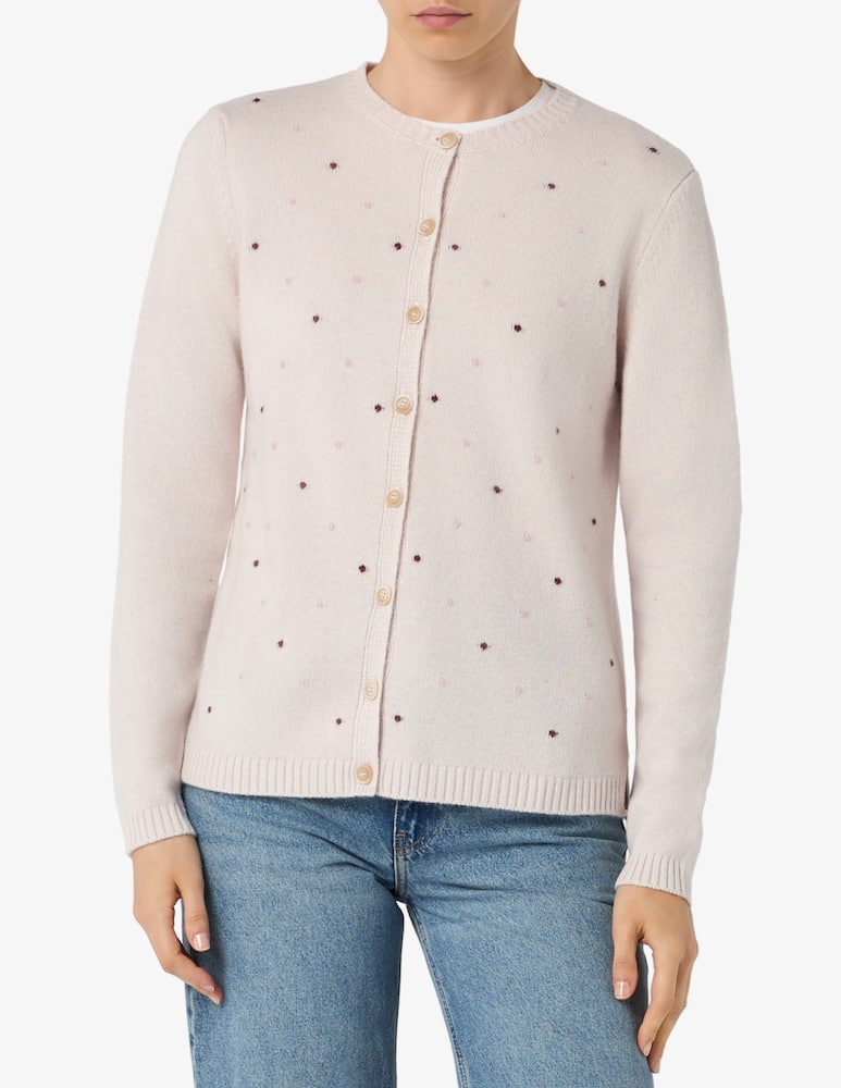 rinascente Elizabeth Ascot Cardigan con cuori