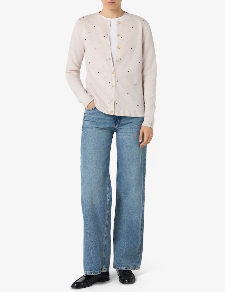 rinascente Elizabeth Ascot Cardigan con cuori