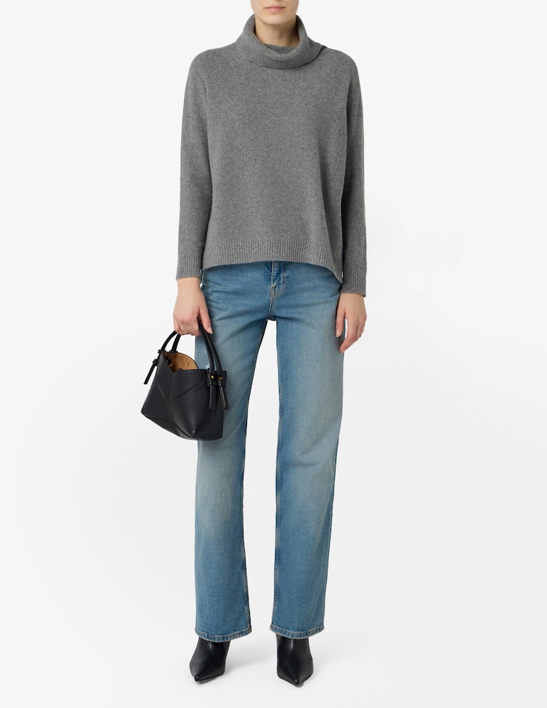 rinascente Elizabeth Ascot Turtleneck jumper Canel