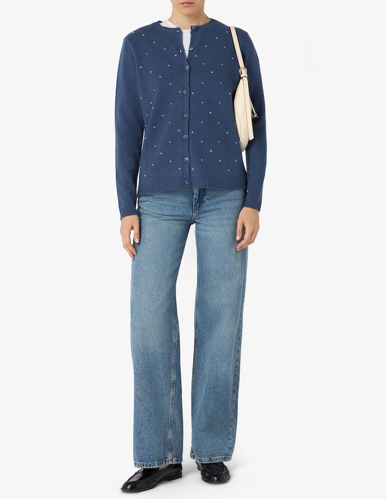 rinascente Elizabeth Ascot Cardigan con cuori