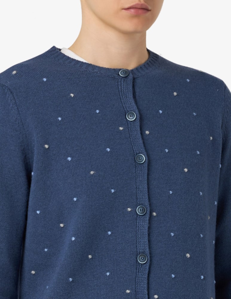 rinascente Elizabeth Ascot Cardigan con cuori