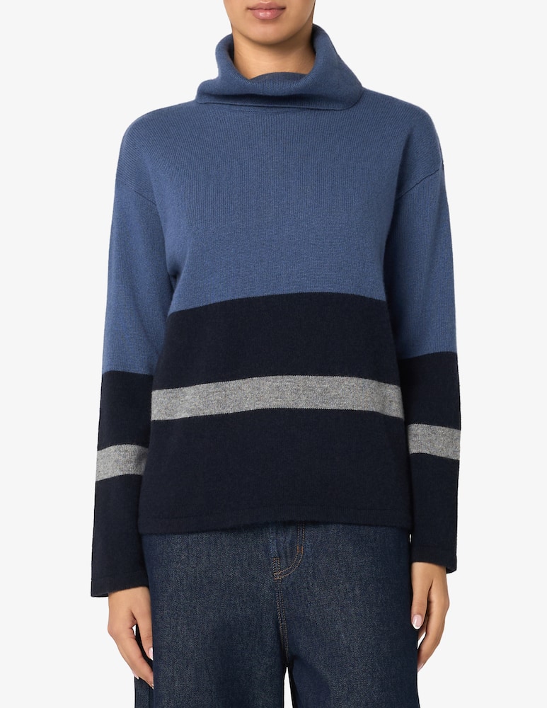 Elizabeth Ascot Striped turtleneck jumper - picture 1 Elizabeth Ascot Striped turtleneck jumper - picture 1