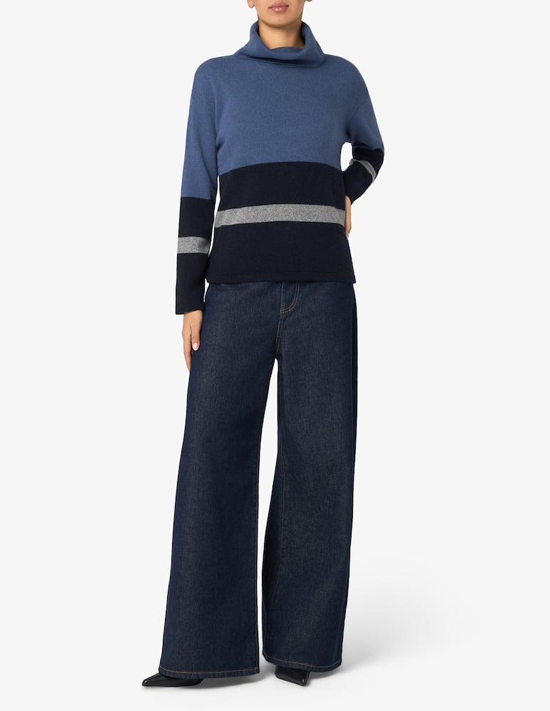 Elizabeth Ascot Striped turtleneck jumper - picture 2 Elizabeth Ascot Striped turtleneck jumper - picture 2