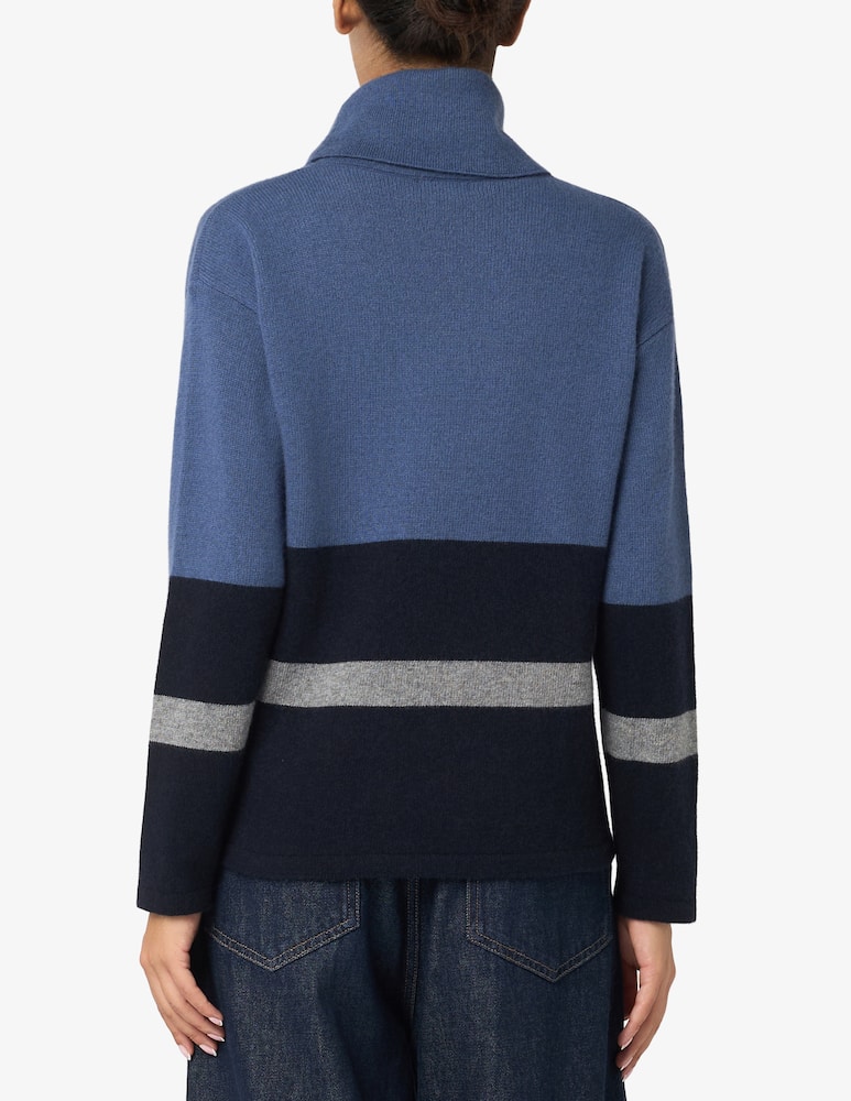 Elizabeth Ascot Striped turtleneck jumper - picture 3 Elizabeth Ascot Striped turtleneck jumper - picture 3