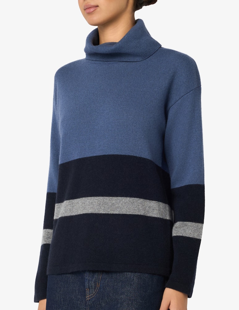 Elizabeth Ascot Striped turtleneck jumper - picture 4 Elizabeth Ascot Striped turtleneck jumper - picture 4