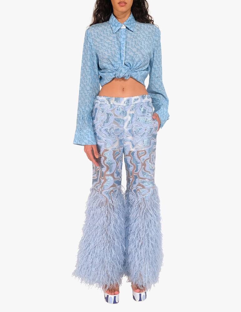 rinascente Sara Battaglia Magia trousers - light blue