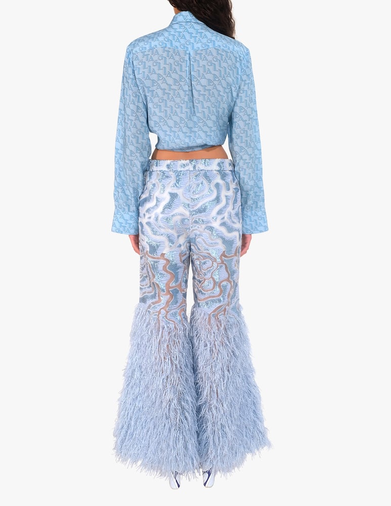 rinascente Sara Battaglia Magia trousers - light blue