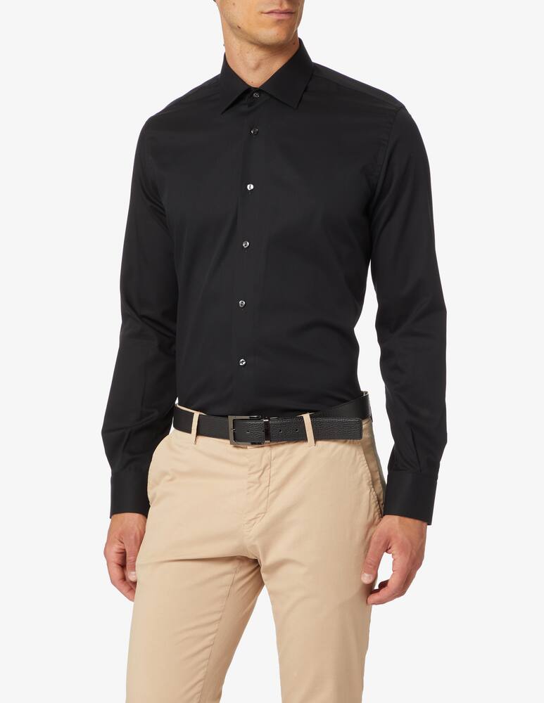 Sartoria Italiana Camicia popeline modern - Nero - immagine 1 Sartoria Italiana Camicia popeline modern - Nero - immagine 1