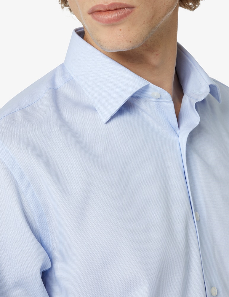 rinascente Sartoria Italiana Camicia regular no stiro in cotone - Azzurro