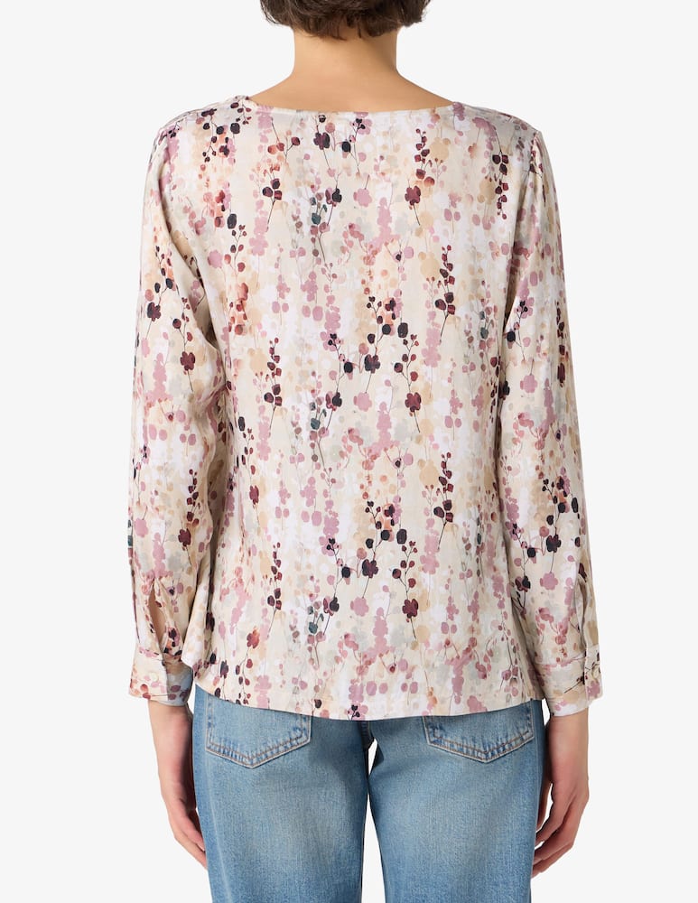 rinascente Elizabeth Ascot Blusa floreale scollo barca