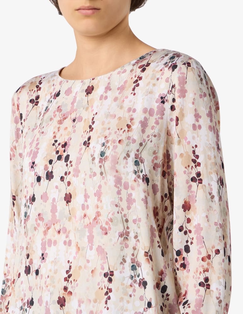 rinascente Elizabeth Ascot Blusa floreale scollo barca
