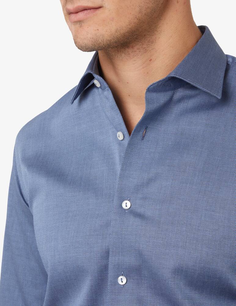 Sartoria Italiana Camicia modern strutturata - Blu - immagine 4 Sartoria Italiana Camicia modern strutturata - Blu - immagine 4