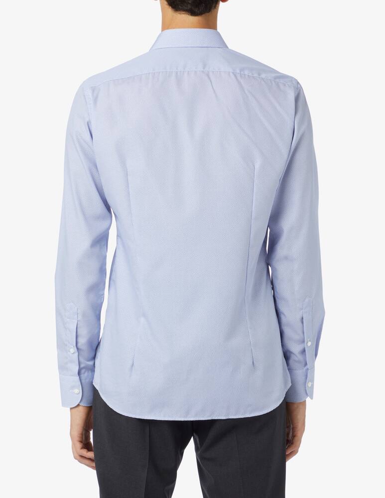 rinascente Sartoria Italiana Camicia modern con stampa - Azzurro