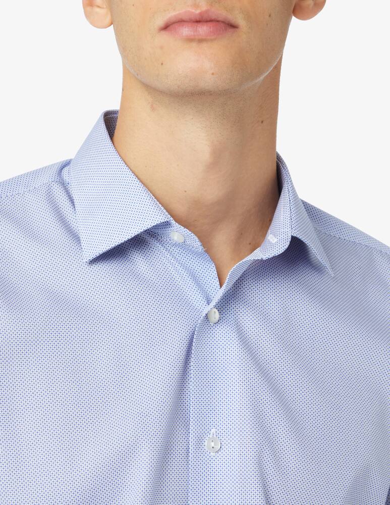 rinascente Sartoria Italiana Camicia modern con stampa - Azzurro