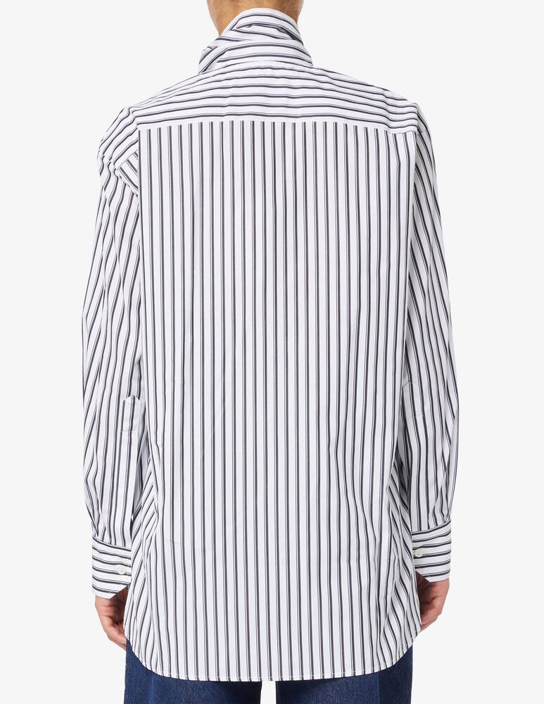 Plan C Camicia rigata con foulard - immagine 3 Plan C Camicia rigata con foulard - immagine 3
