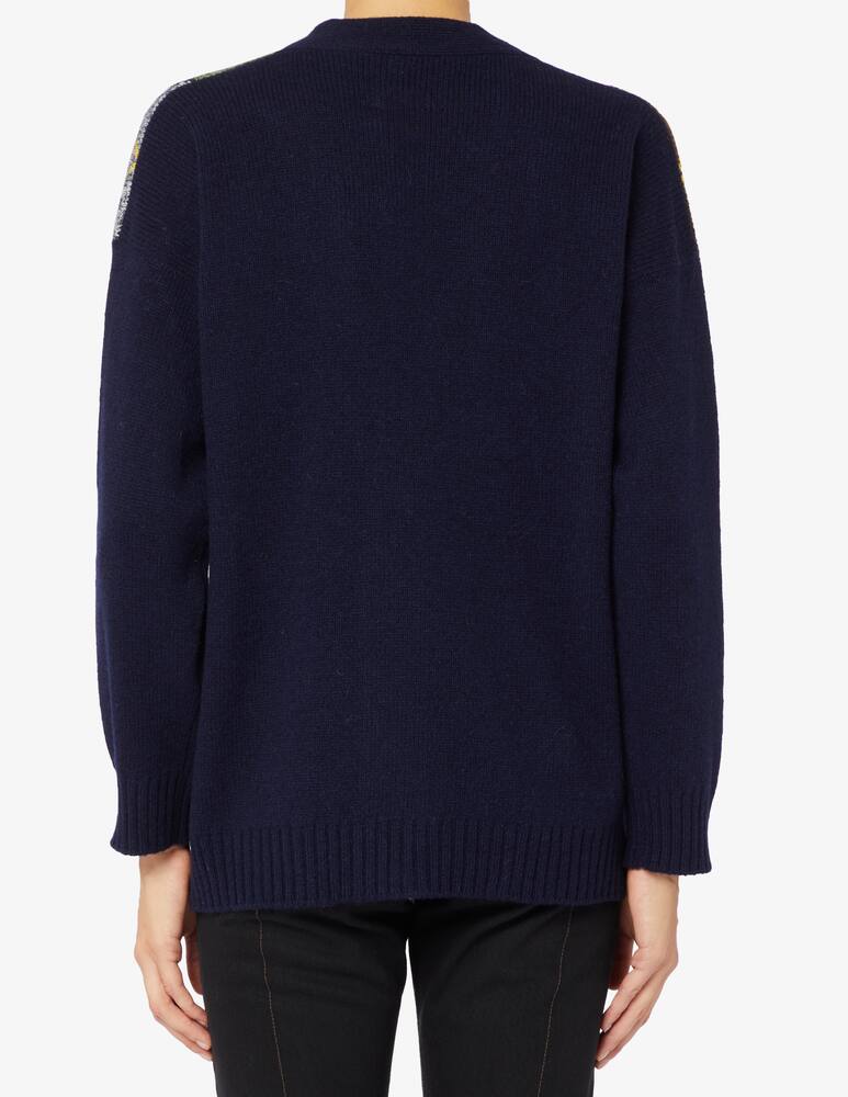 rinascente Plan C Cardigan con rombi in mohair