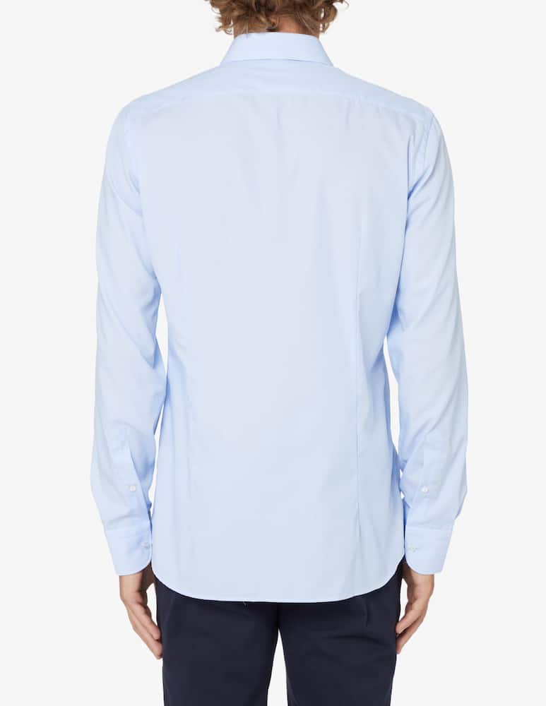 rinascente Sartoria Italiana Modern no stiro micro stripes shirt - Light blue