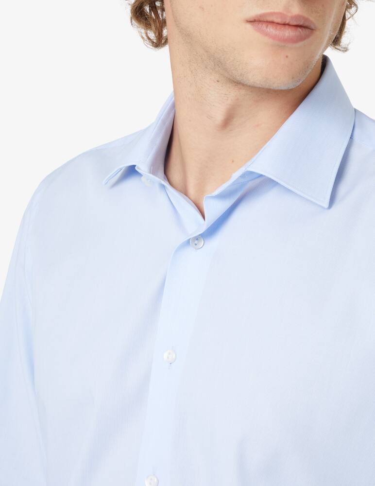 rinascente Sartoria Italiana Modern no stiro micro stripes shirt - Light blue