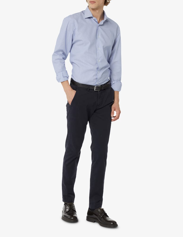 rinascente Sartoria Italiana Camicia regular bastoncino - Blu