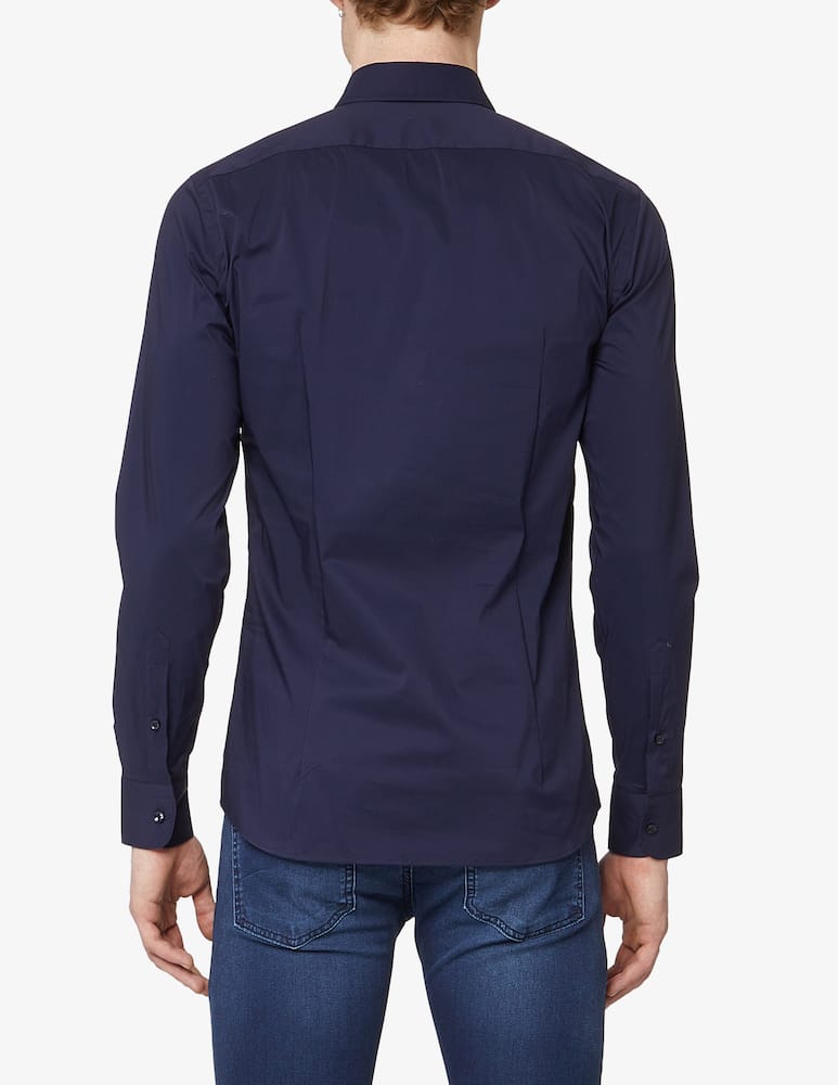 Sartoria Italiana Camicia popeline stretch - Blu - immagine 3 Sartoria Italiana Camicia popeline stretch - Blu - immagine 3