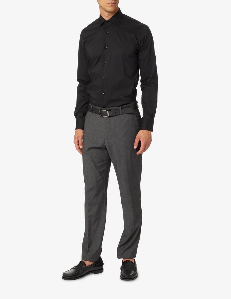 rinascente Sartoria Italiana Popeline stretch shirt - Black