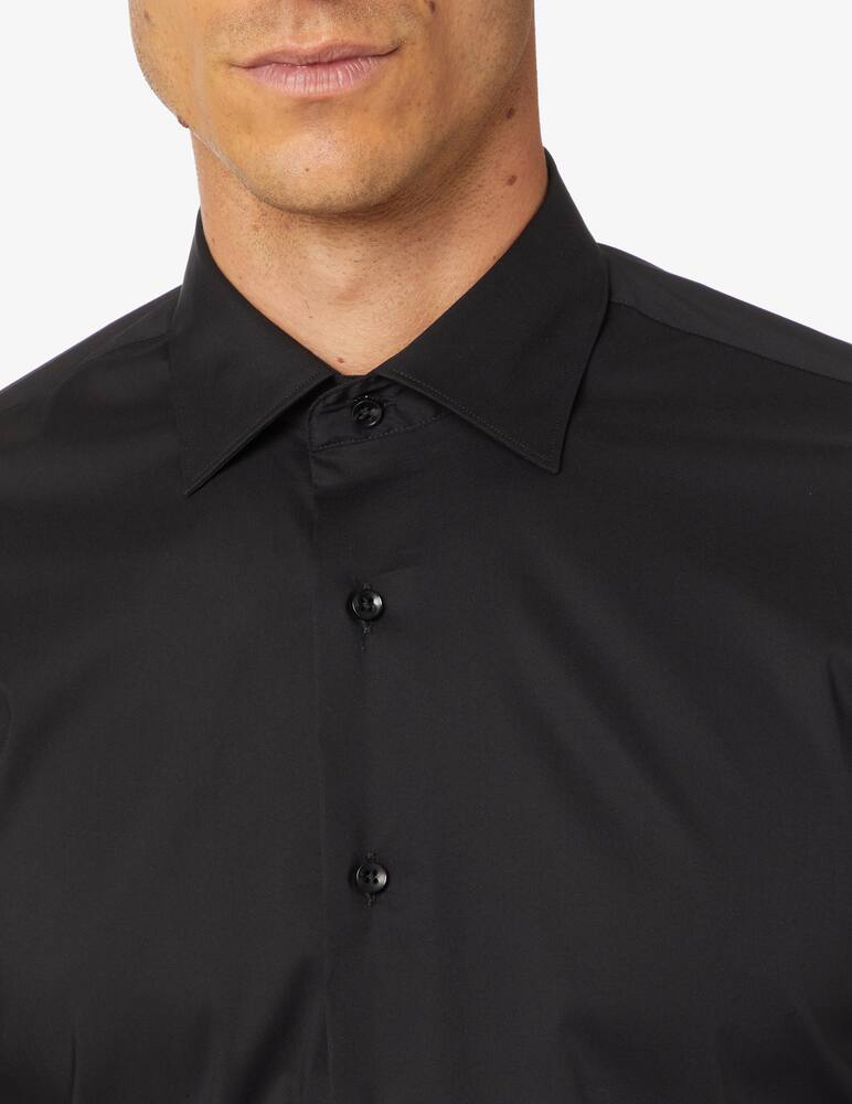 rinascente Sartoria Italiana Popeline stretch shirt - Black