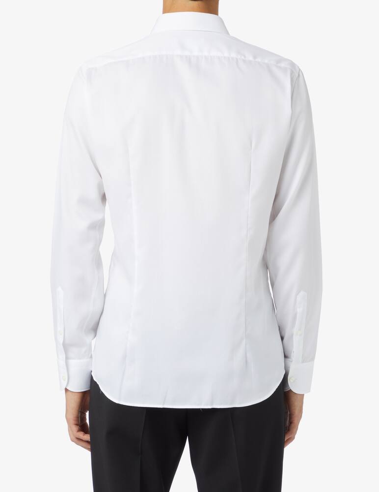 rinascente Sartoria Italiana Camicia modern no stiro micro rombino - Bianco