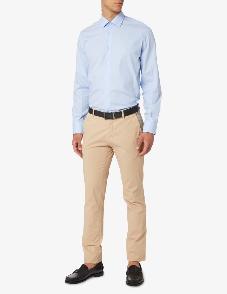 rinascente Sartoria Italiana Vichy regular shirt - Light blue