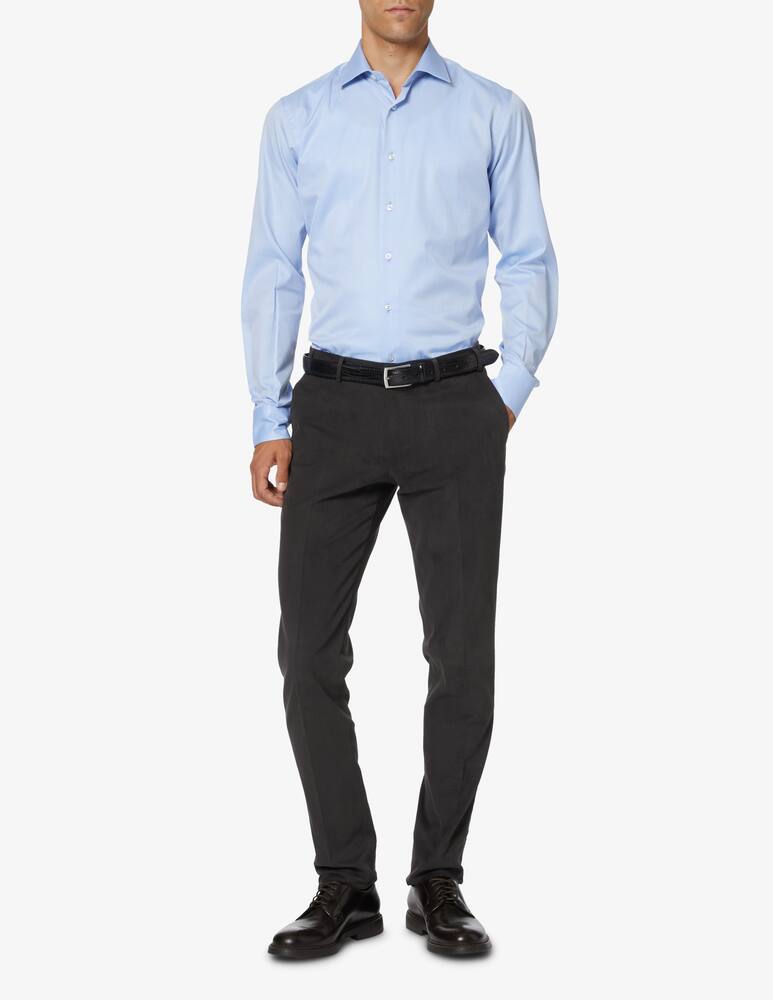 rinascente Sartoria Italiana Twill modern shirt - Light blue