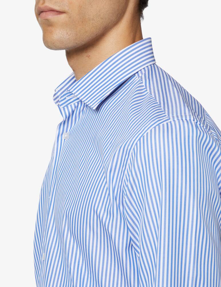 Sartoria Italiana Large stripes modern shirt - Blue - picture 4 Sartoria Italiana Large stripes modern shirt - Blue - picture 4