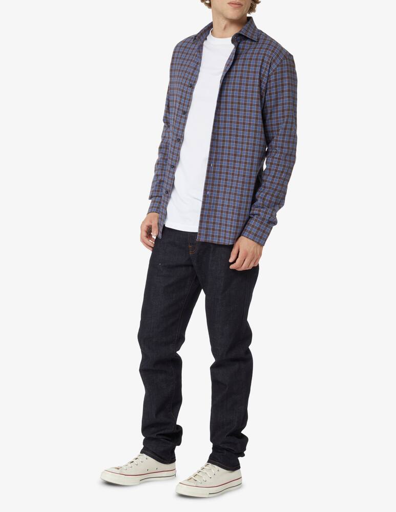 rinascente Sartoria Italiana Flannel checked shirt - Blue