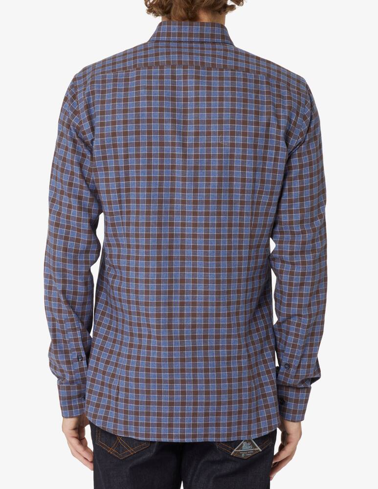 rinascente Sartoria Italiana Flannel checked shirt - Blue