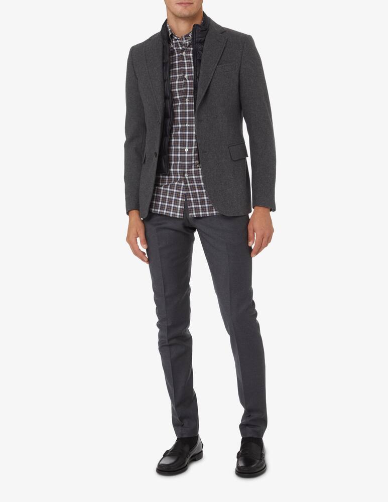 rinascente Sartoria Italiana Camicia a quadri in flanella  - Nero