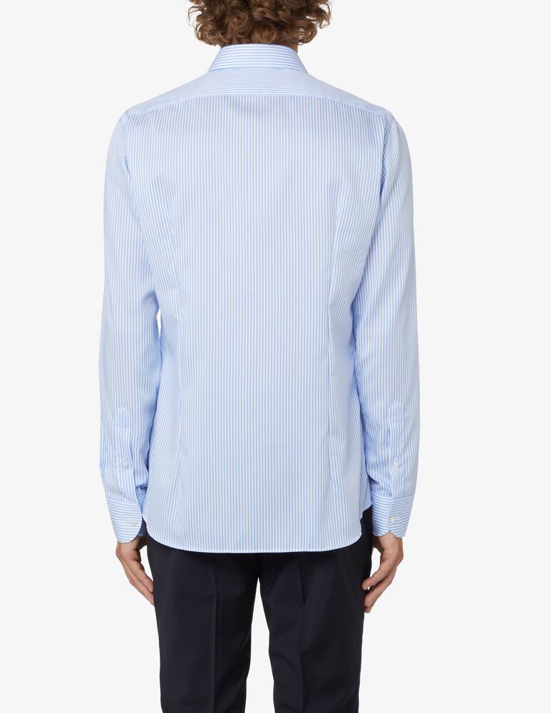 Sartoria Italiana Twill striped modern shirt - Light blue - picture 3 Sartoria Italiana Twill striped modern shirt - Light blue - picture 3