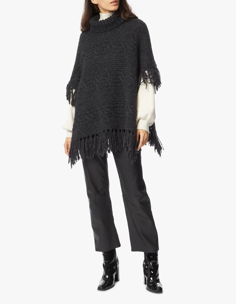 rinascente Peserico Alpaca blend turtleneck poncho
