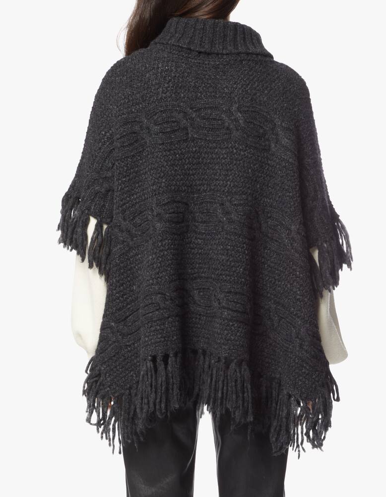 rinascente Peserico Alpaca blend turtleneck poncho