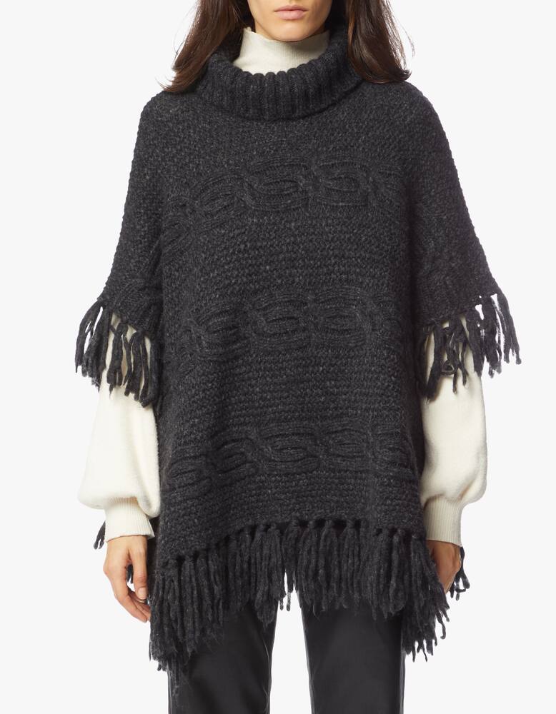 rinascente Peserico Alpaca blend turtleneck poncho