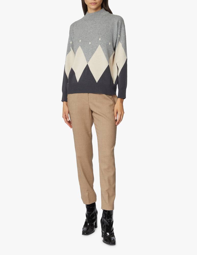 rinascente Peserico High neck wool blend jumper 