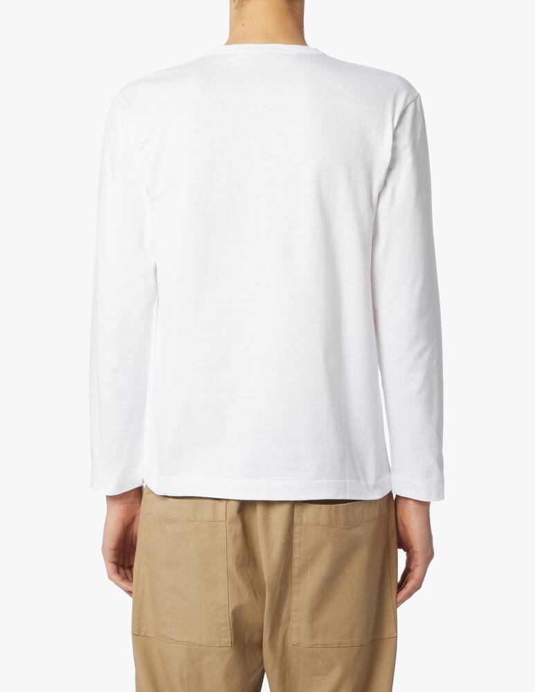 rinascente Comme des Garçons Play T-shirt play maniche lunghe logo a cuore piccolo 