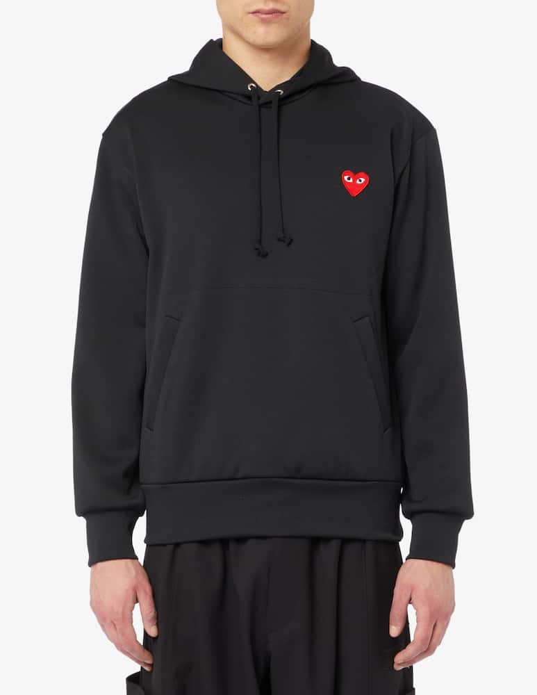 Comme des Garçons Play Felpa con cappuccio kangaroo - immagine 1 Comme des Garçons Play Felpa con cappuccio kangaroo - immagine 1