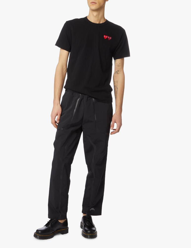 rinascente Comme des Garçons Play Play double embroidered heart t-shirt - black