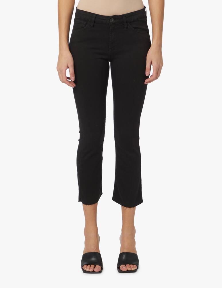 rinascente 3X1 W25 Crop boot jeans with raw hem - black