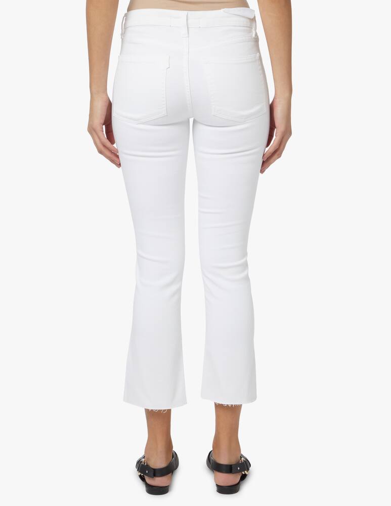 rinascente 3X1 Jeans crop a stivaletto con orlo grezzo W25 - bianco