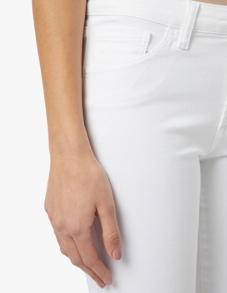 rinascente 3X1 Jeans crop a stivaletto con orlo grezzo W25 - bianco