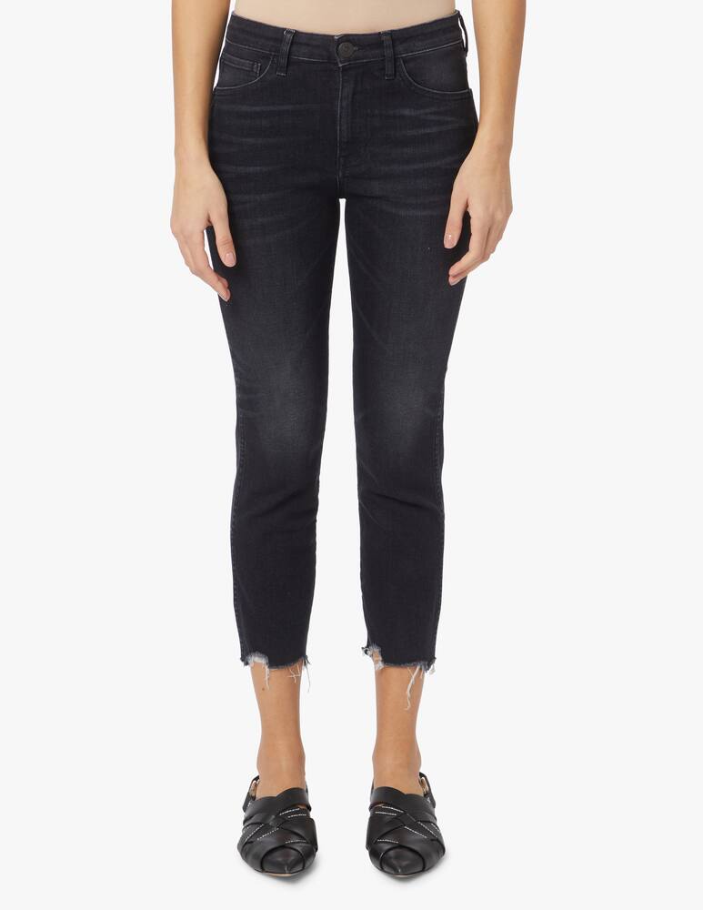 rinascente 3X1 Jeans slim-fit crop W3 - nero