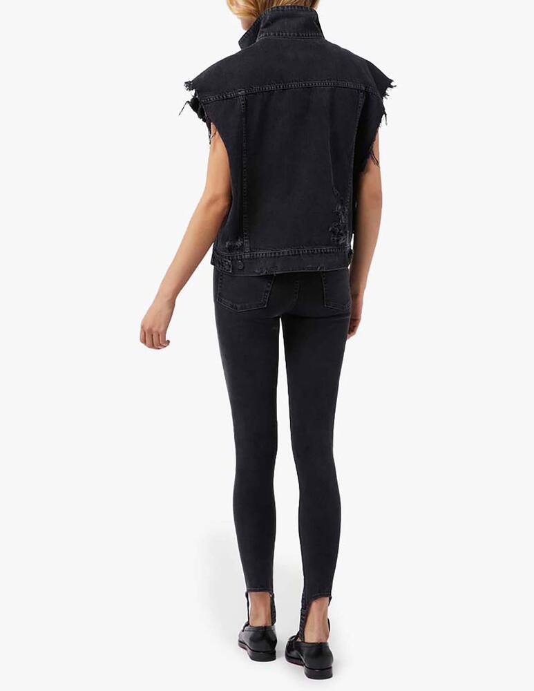 rinascente 3X1 Gilet oversize crop Susan - nero