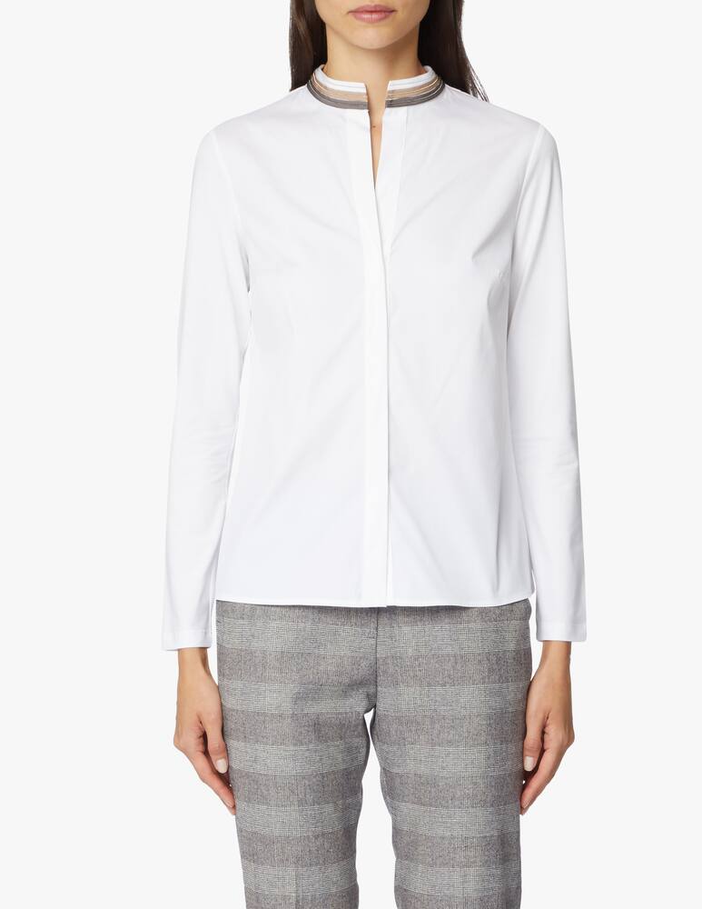 rinascente Peserico Camicia collo alla coreana