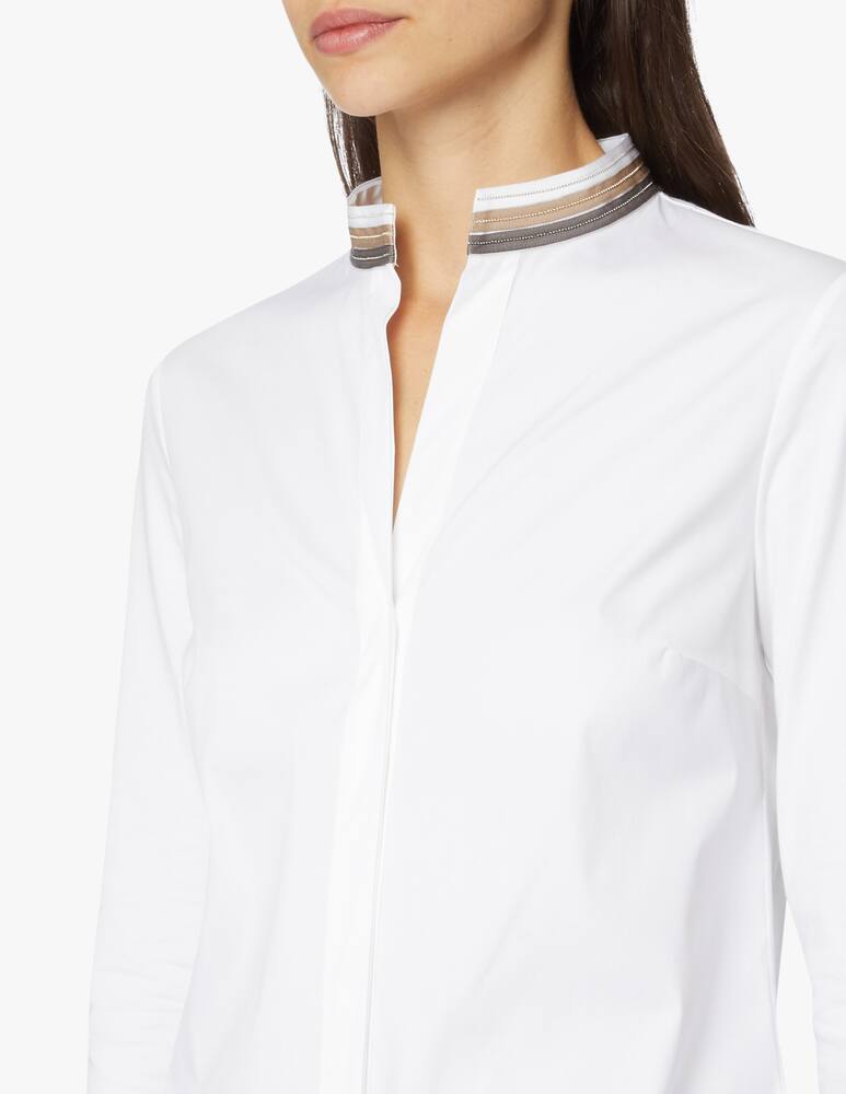 rinascente Peserico Camicia collo alla coreana