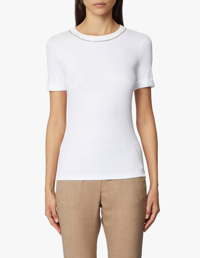 rinascente Peserico Cotton ribbed t-shirt