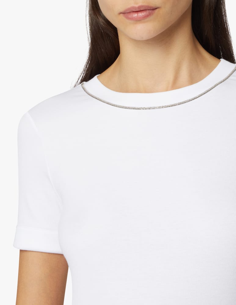 rinascente Peserico Cotton ribbed t-shirt